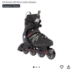 Mens Size 6 K2 Kinetic 80 Inline Skates- great condition
